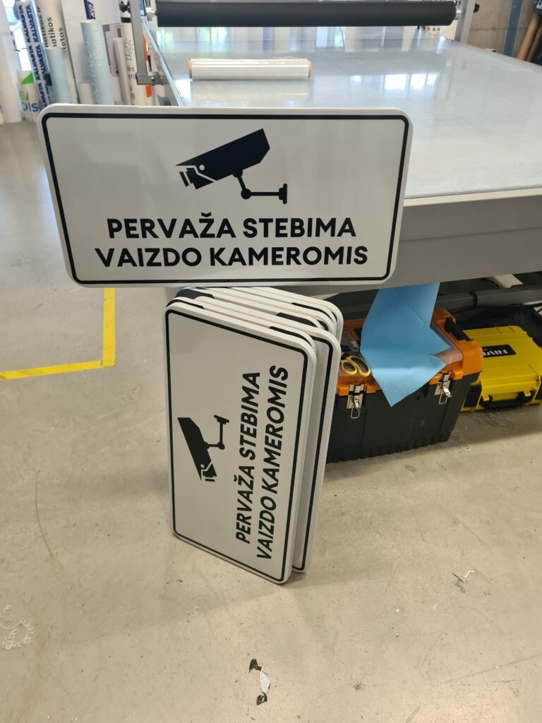 kelio ženklų gamyba