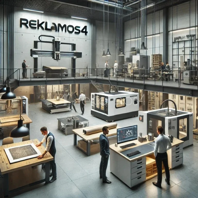 Profesionali Reklamos4 gamybos erdvė