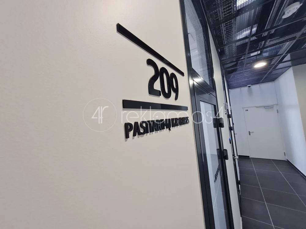 kabinetu numeraciju zymejimas gamyba