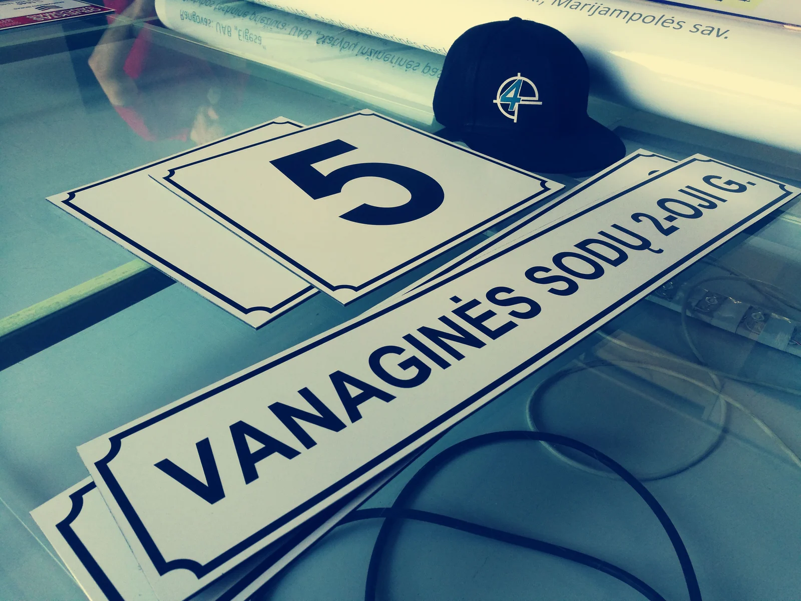 gatvių numeracijos priemonės