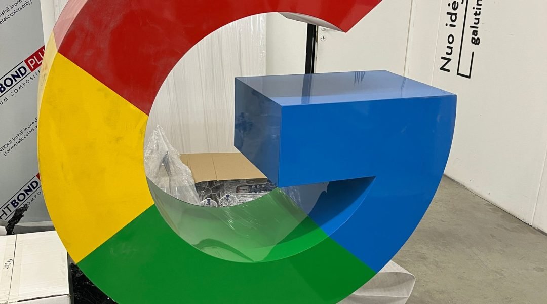 Google pastatomas zenklas_didele